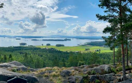 Dellensjöarna i Hälsingland, viktiga för Marie Kruses anor.
