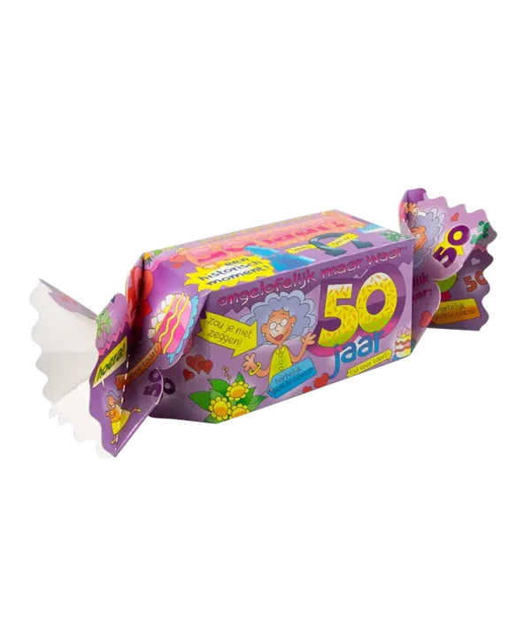 Snoepverpakking: 50 Jaar (Vrouw)