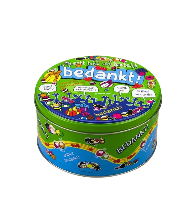 Snoeptrommel Bedankt