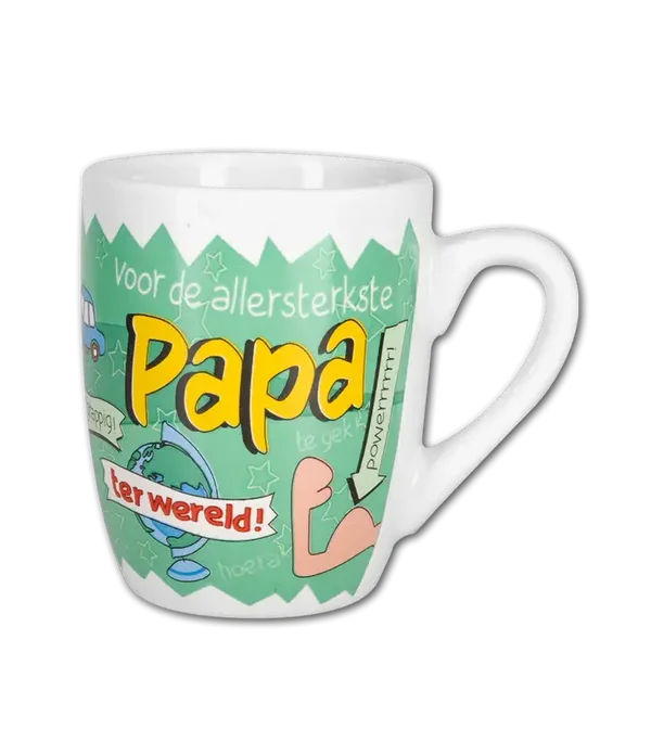 Cartoonmok: Papa (Groen)