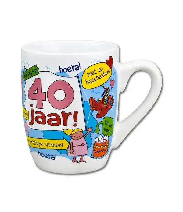 Cartoonmok: 40 Jaar (Vrouw)