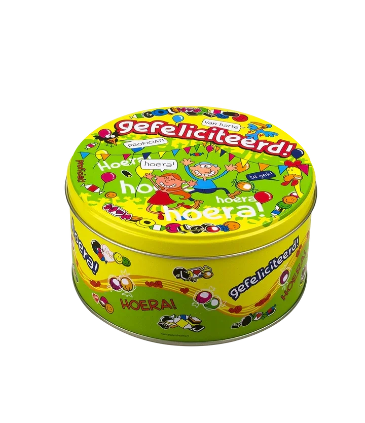 Snoeptrommel: Gefeliciteerd