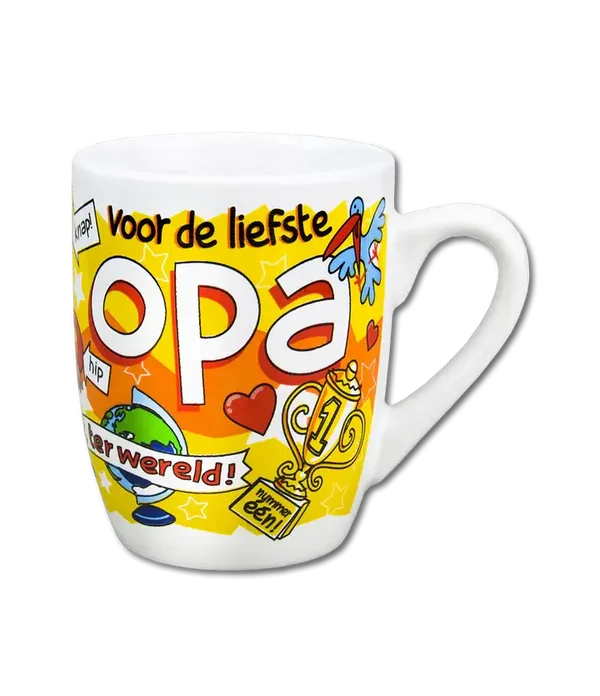 Cartoonmok: Opa (Geel)