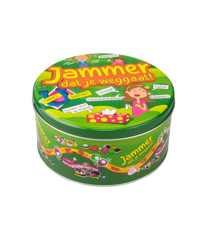 Snoeptrommel: Jammer dat je weggaat!