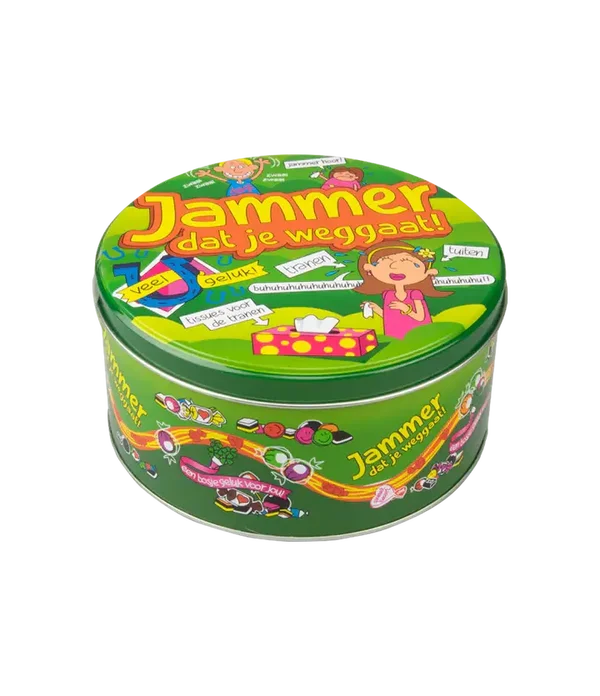 Snoeptrommel: Jammer dat je weggaat!