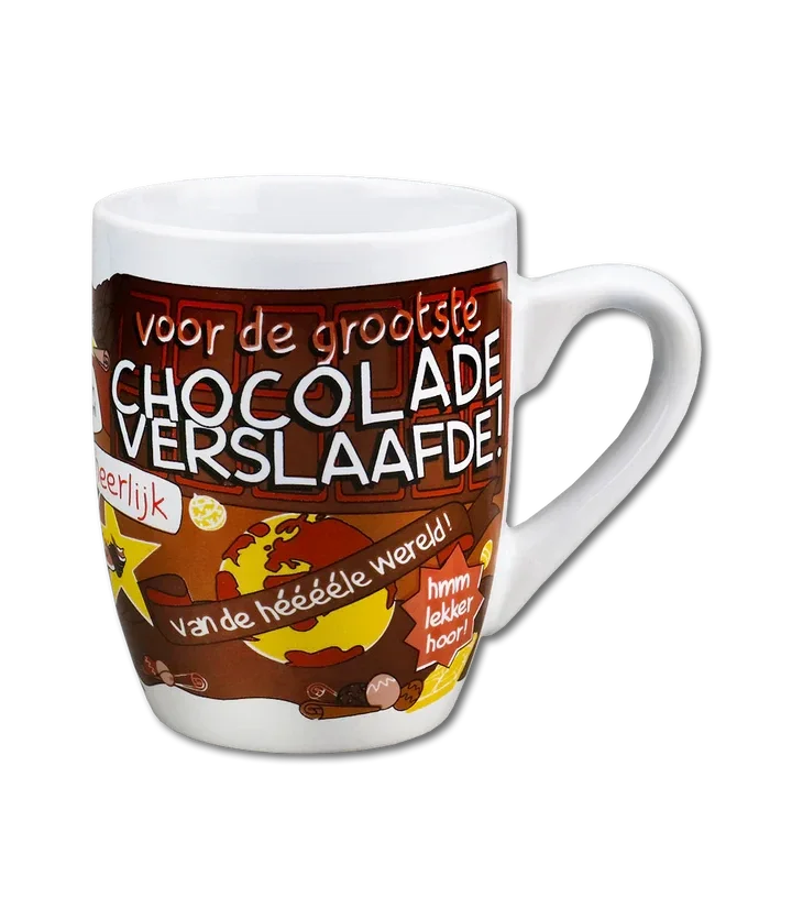 Cartoonmok: Chocolade Verslaafde
