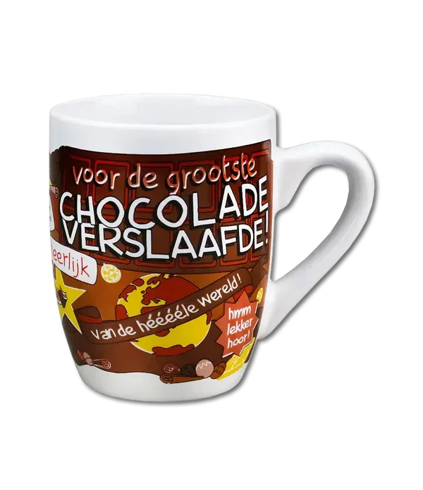 Cartoonmok: Chocolade Verslaafde
