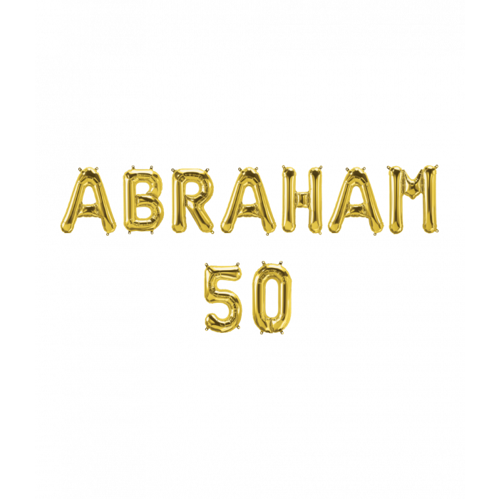 Foil Balloon Kit: Abraham 50