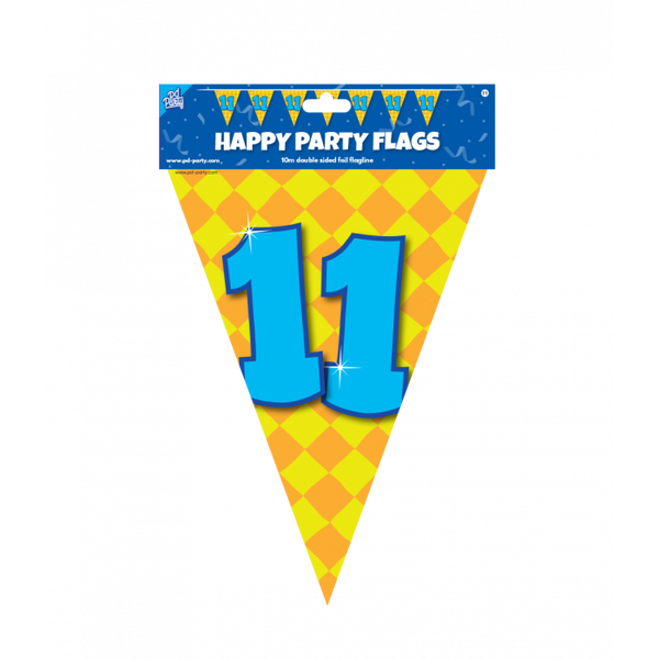 Happy Party Flags: 11 Jaar