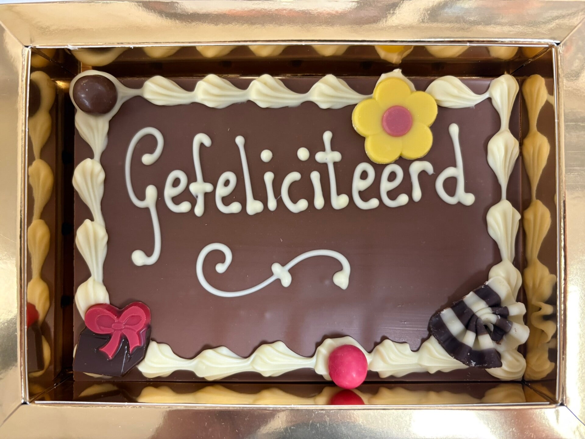 Chocolade Tablet Gefeliciteerd
