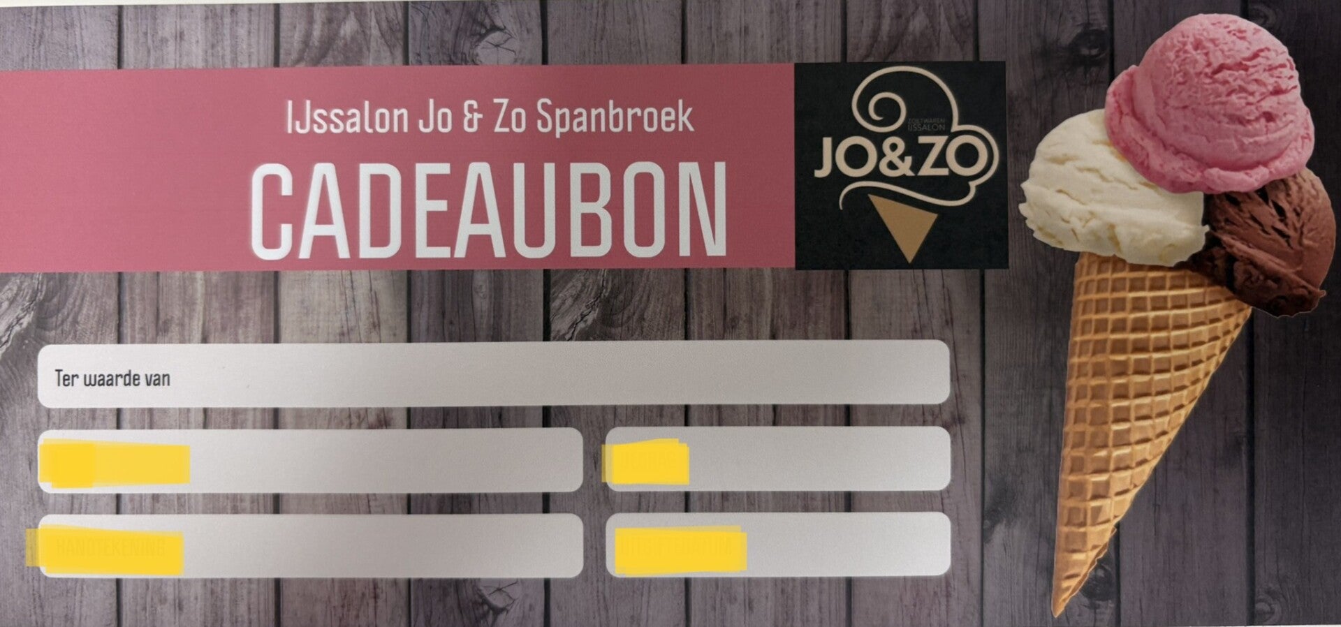 Cadeaubon Jo&Zo