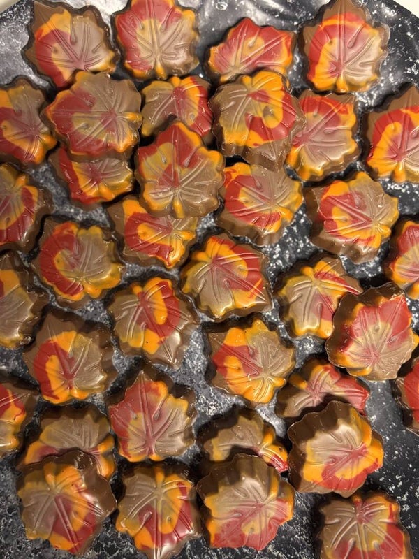 Herfstbladeren Melk Praline