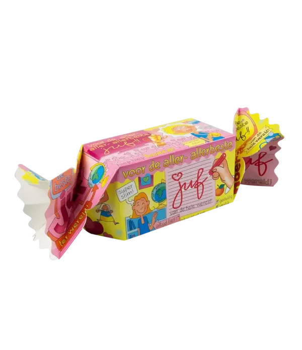 Snoepverpakking: Juf