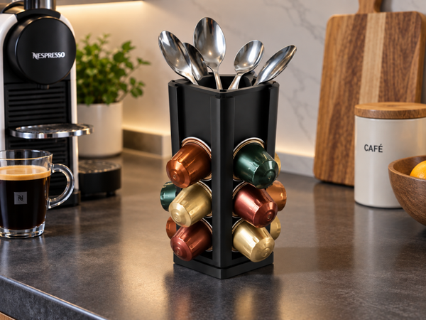 Portacápsulas giratorio para cápsulas compatibles con Nespresso Original