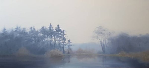 Herfstig Salland | 40 x 90 | Olieverf op paneel | 2024