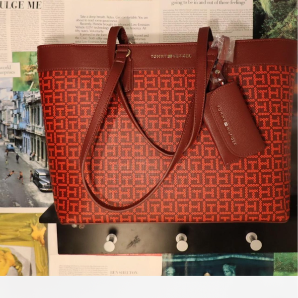 Tommy Hilfiger NWT Large Red Tote