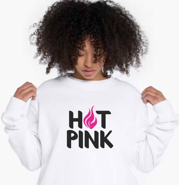 Hot Pink Crewneck Sweatshirt