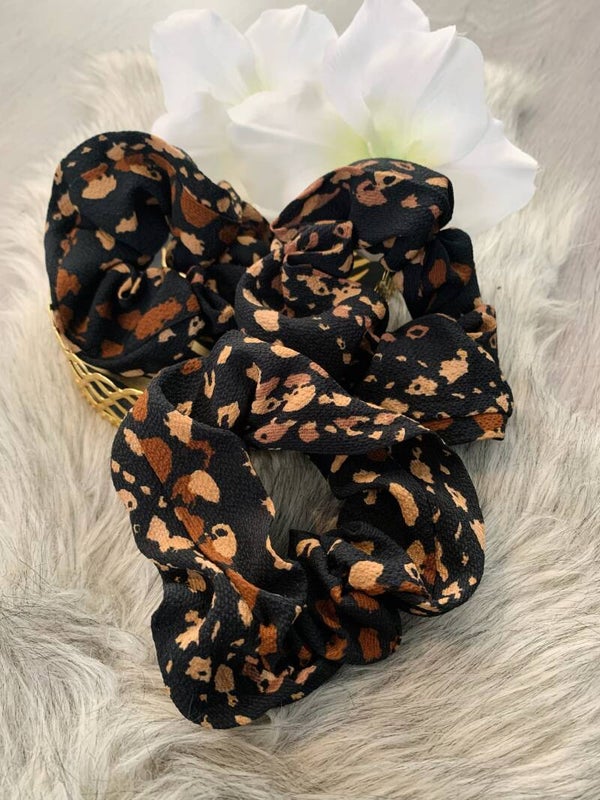 Croco dots scrunchies