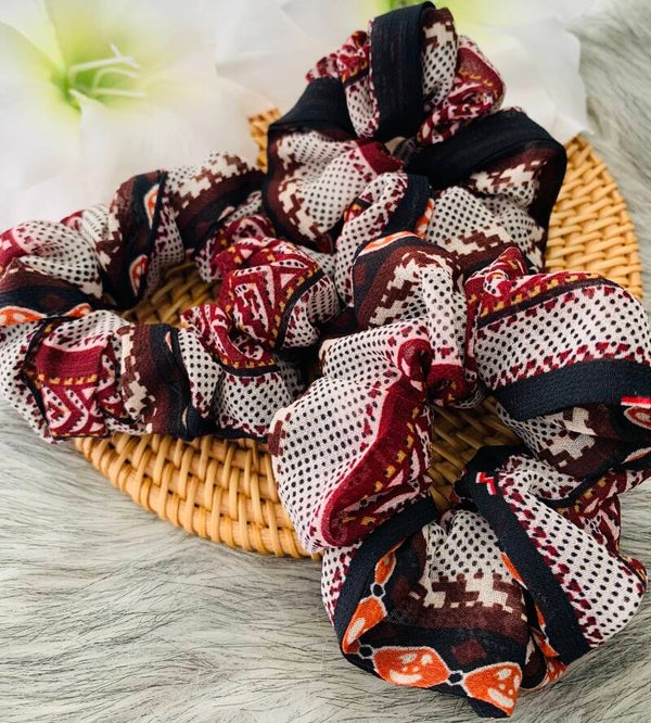 Bohemian scrunchies