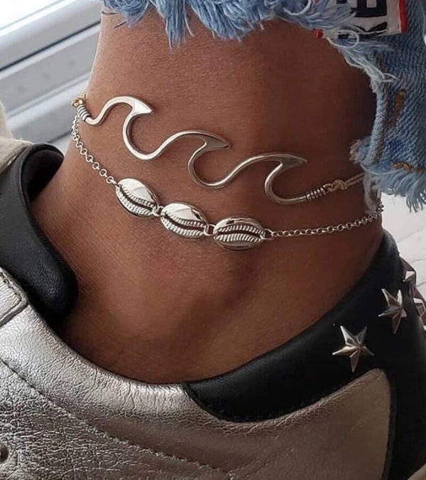 Silver anklet party