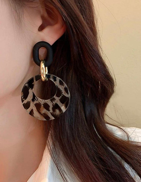 Black panther earrings