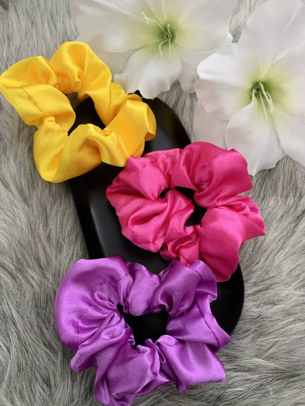 Neon scrunchies