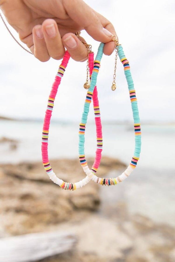 With a little touch of gold surf necklaces