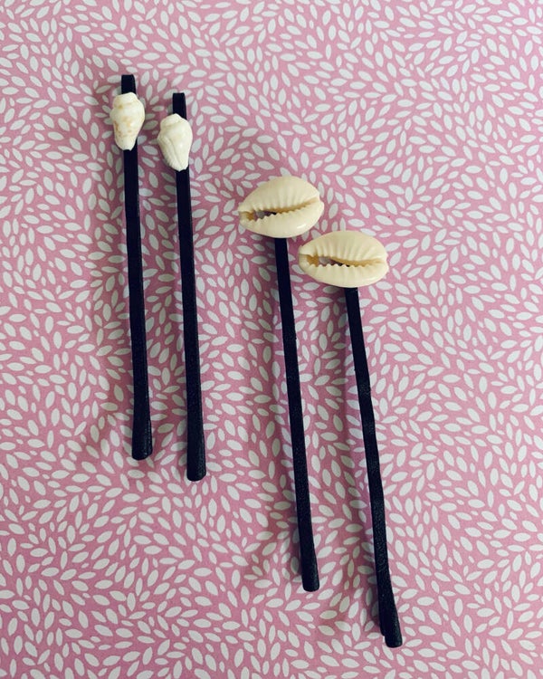 Single shells hair pins