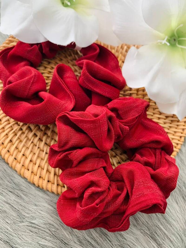 Red hot scrunchies