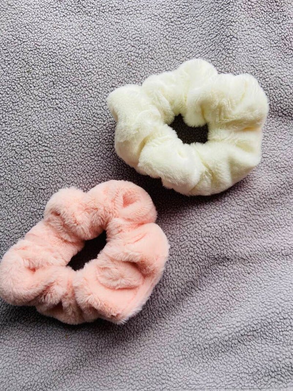 Furry scrunchies