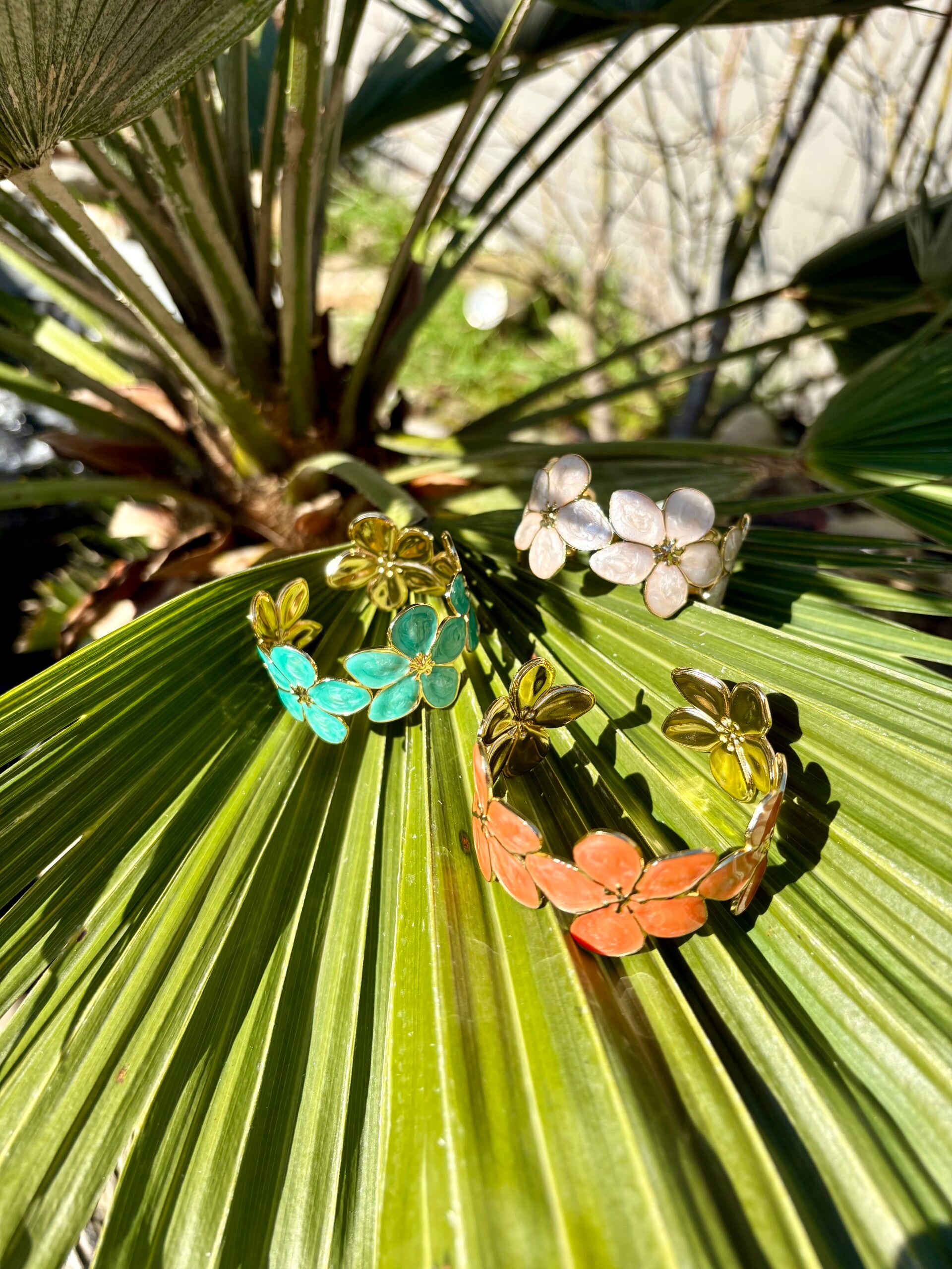 Flower bangles