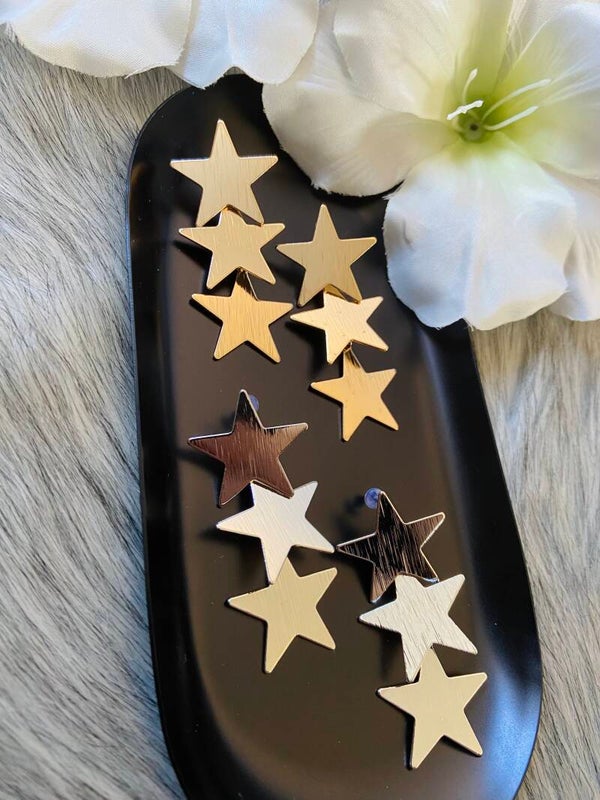 Three stars earrings