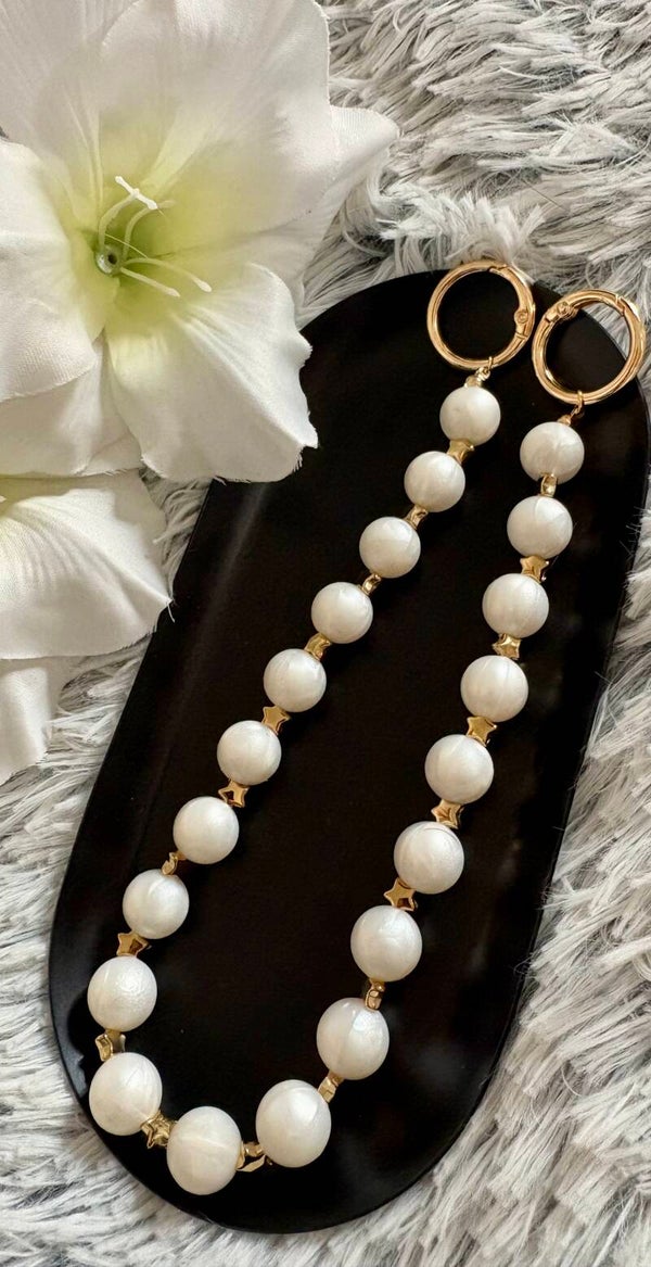 Stardust parelmoer telefoonkoord