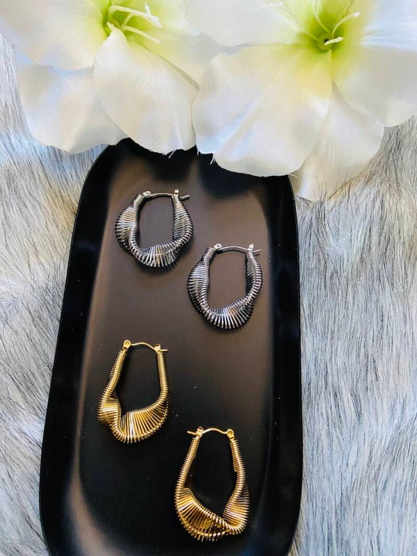 Metallic hoops