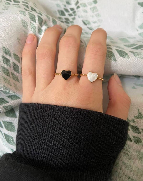 Heart rings