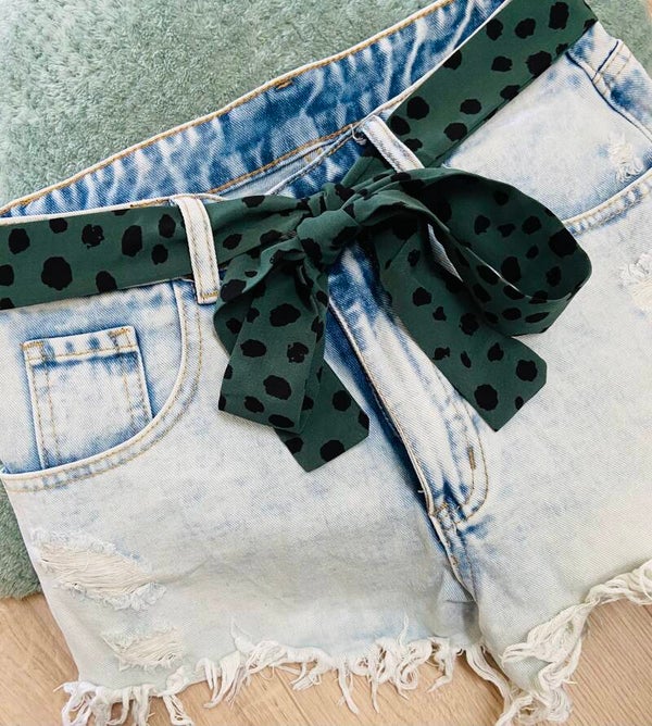 Green leopard sjaal