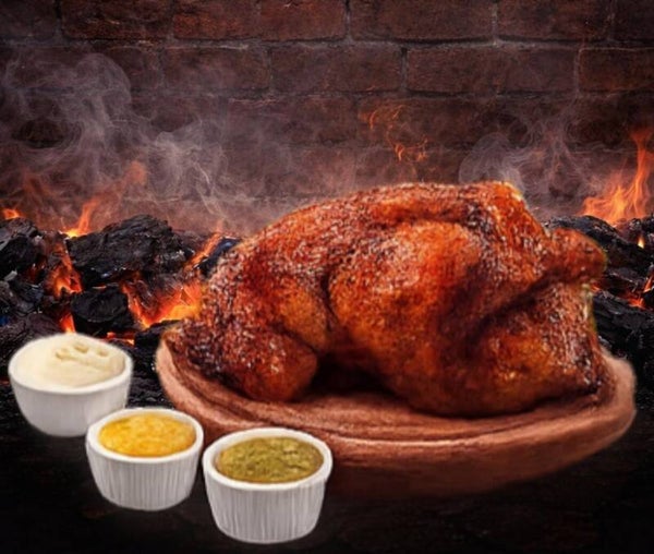 Media Pollo al carbón