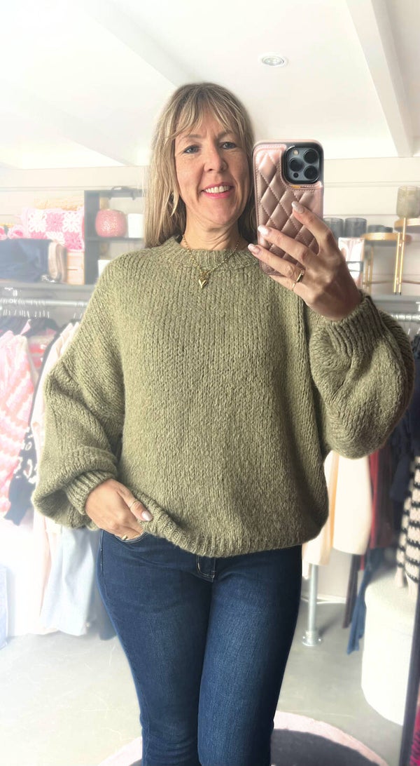 Trui oversized Groen