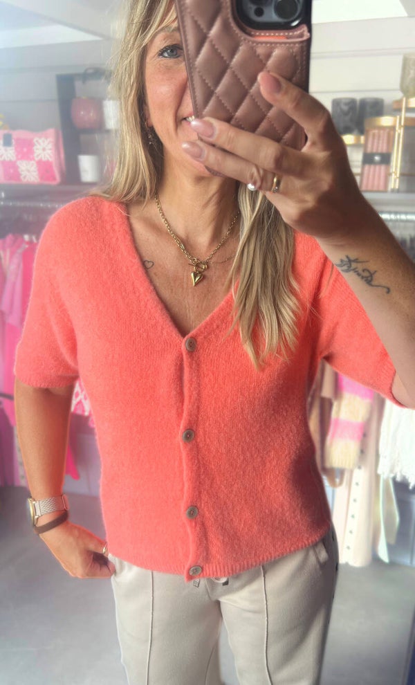 De baby alpaca vestje Coral