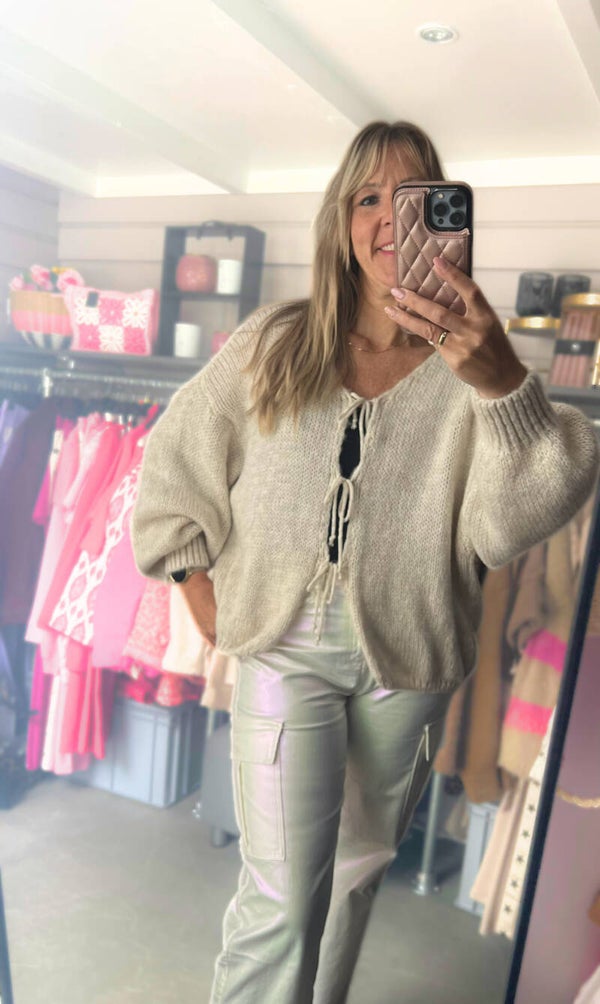 Vest/ trui gebreid off white