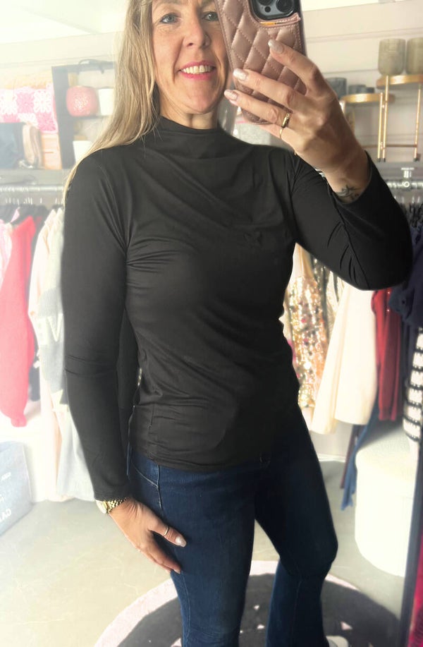 Basic kolletje effen Zwart