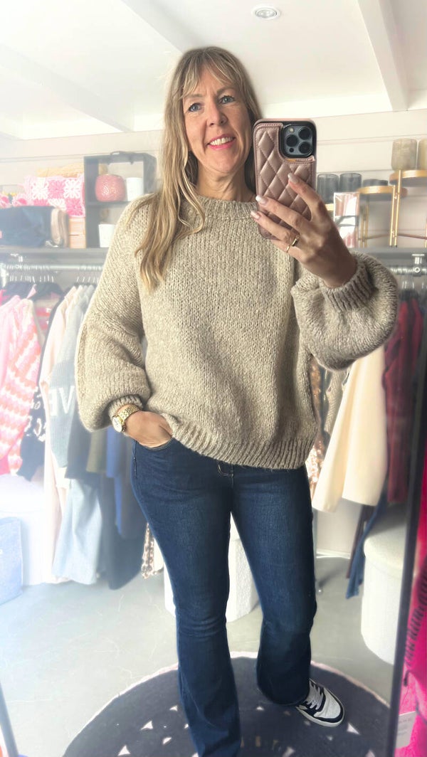 Trui oversized Beige