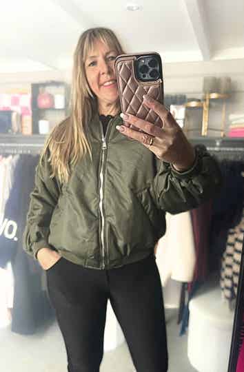 Bomber jack oversized Groen