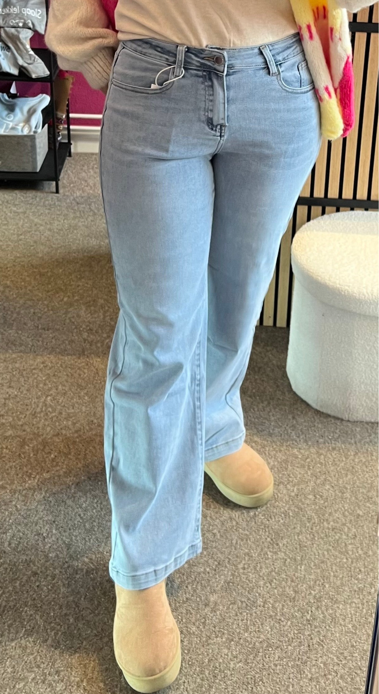 Jeans wide leg Monday Light blue