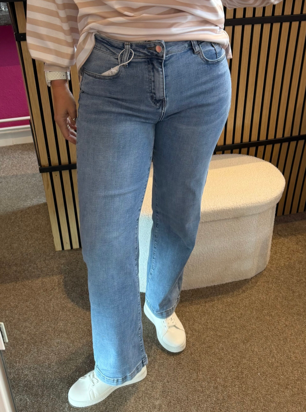 Jeans Wide leg Tina blauw