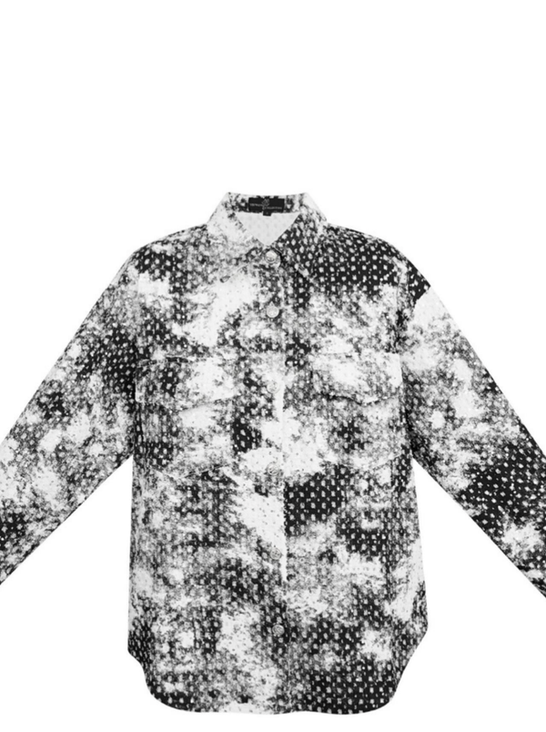 Jas blouse oversized met glitters