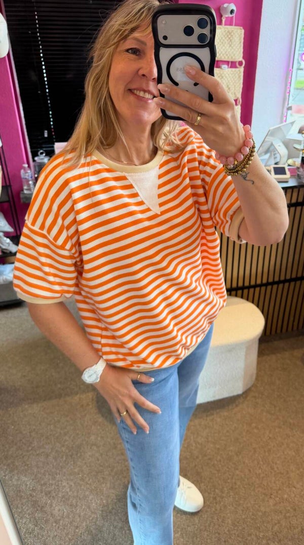 T-shirt striped Nova Oranje