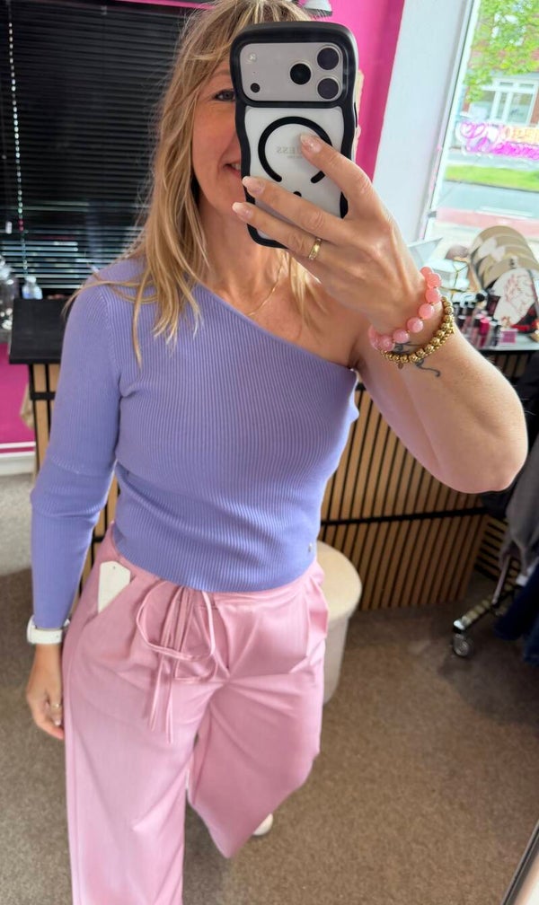 One shoulder top Lila