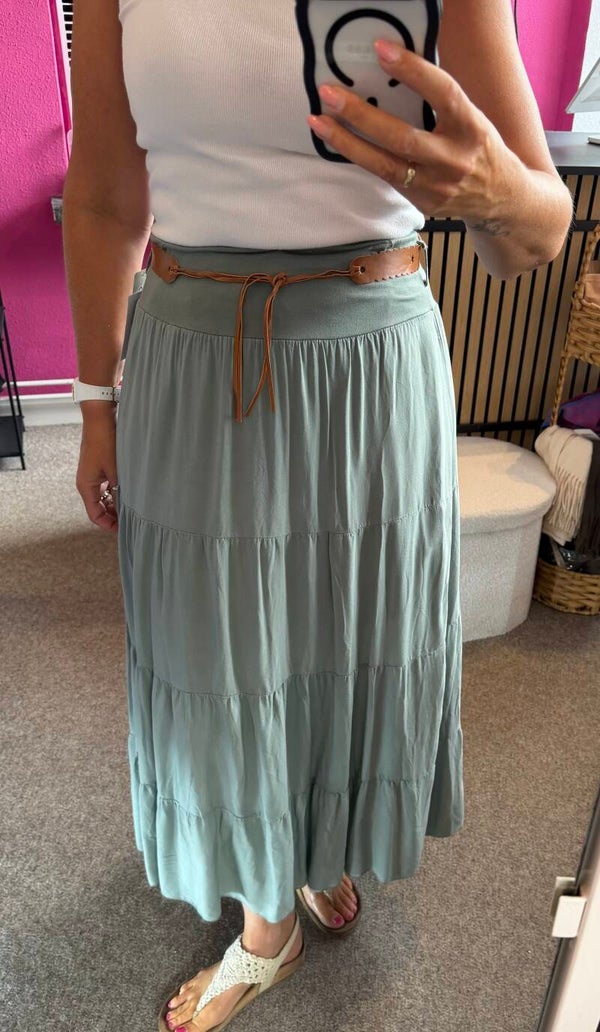 Ibiza Boho rok stroken Groen