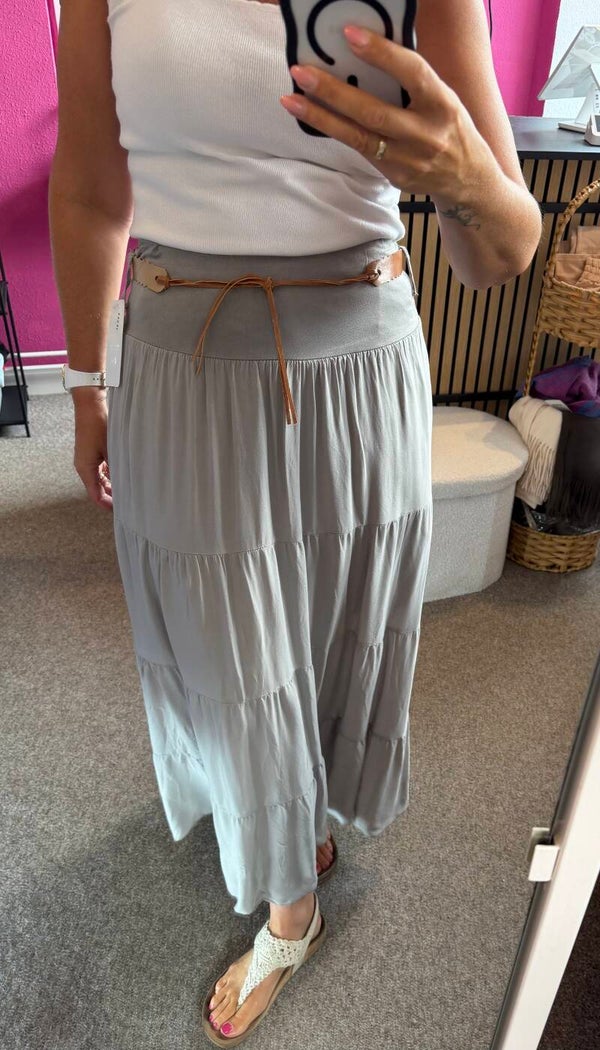 Ibiza Boho rok stroken Taupe